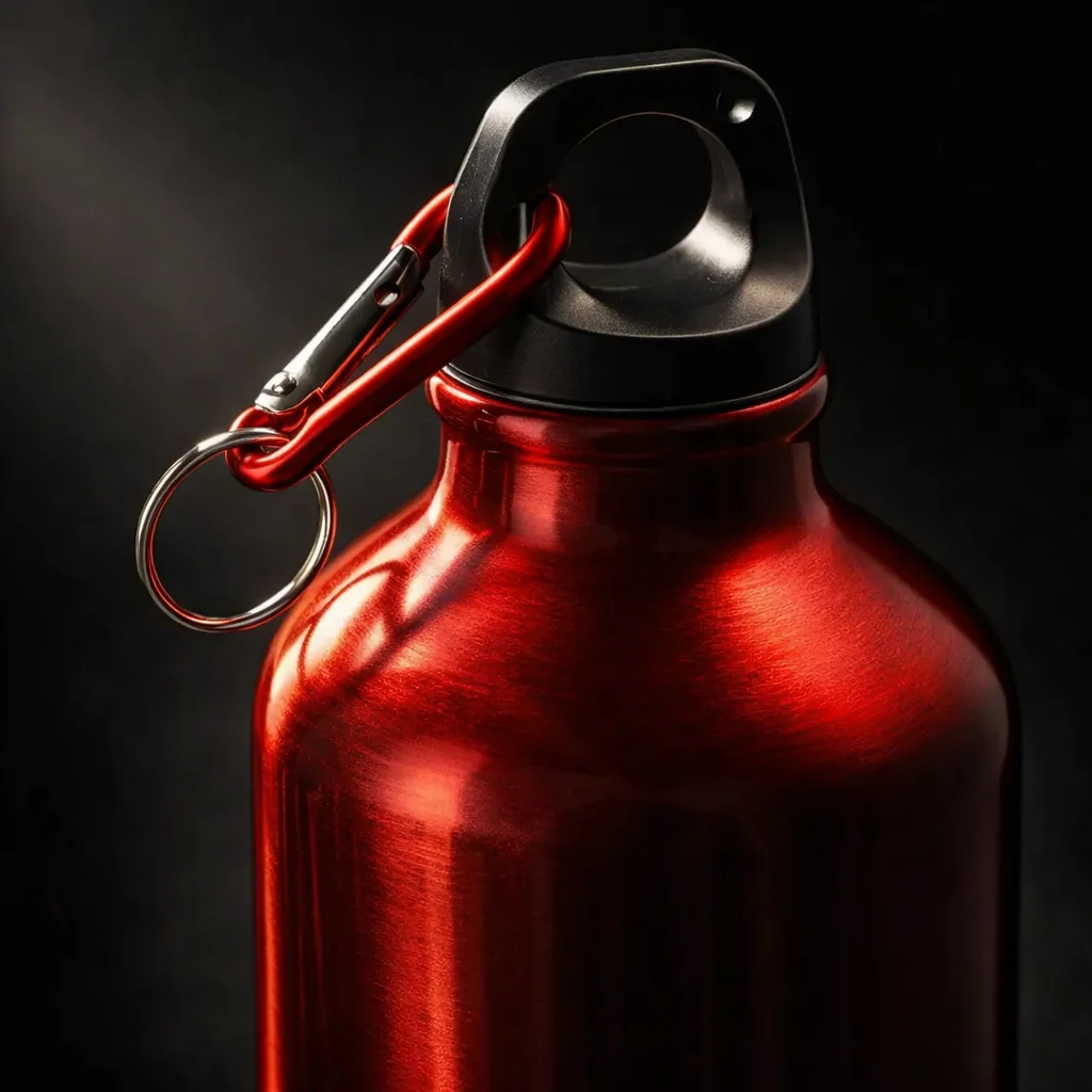 Reusable Aluminum Water Bottle for Fitness - detail view