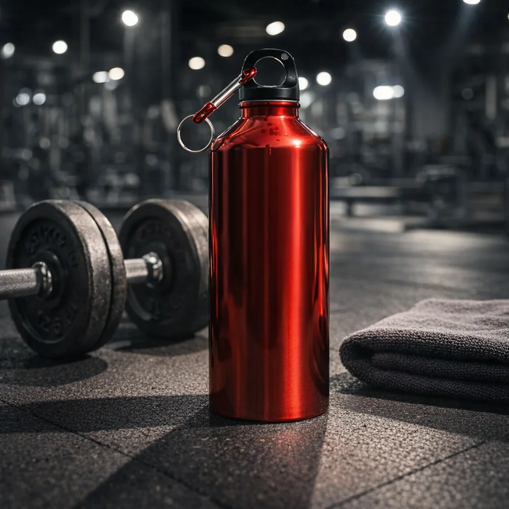Reusable Aluminum Water Bottle for Fitness - lifestyle view