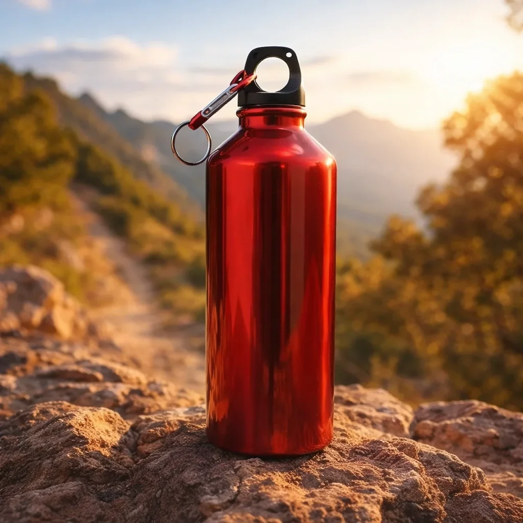 Reusable Aluminum Water Bottle for Fitness - lifestyle view