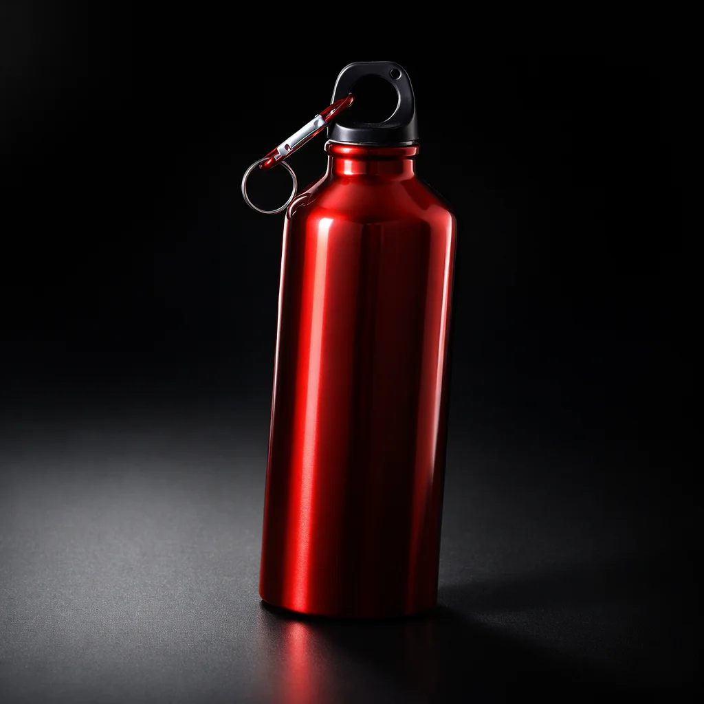 Reusable Aluminum Water Bottle for Fitness - studio view